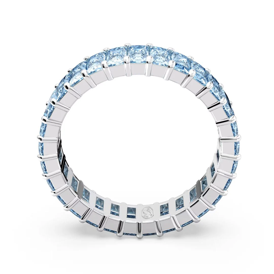 Swarovski Matrix sormus, vaalea ja siniset kristallit, 5661908 - Image 4
