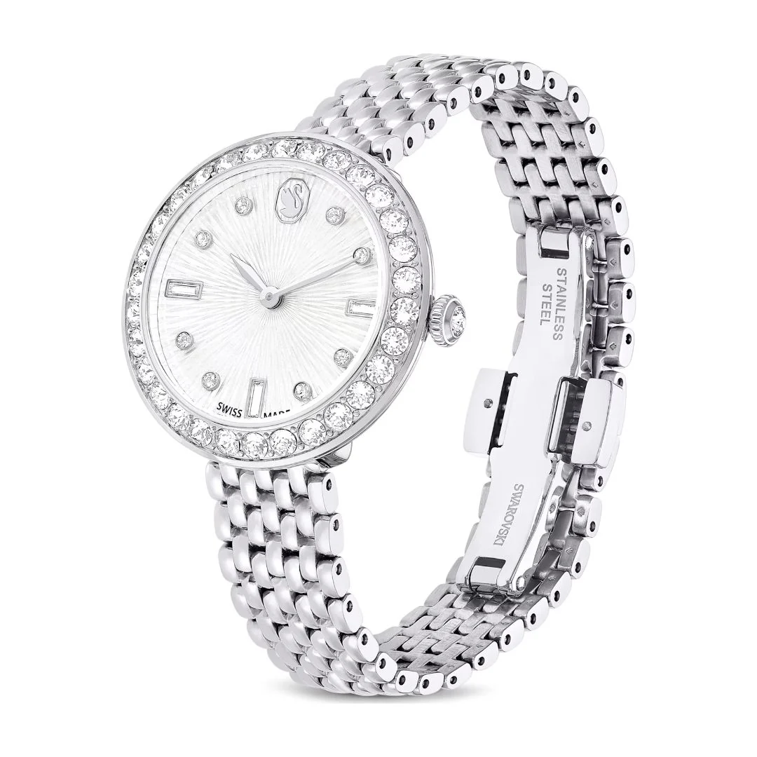 Swarovski Matrix tennis 7-link rannekello, hopeanväri ja kirkkaat kristallit, 5673022 - Image 3