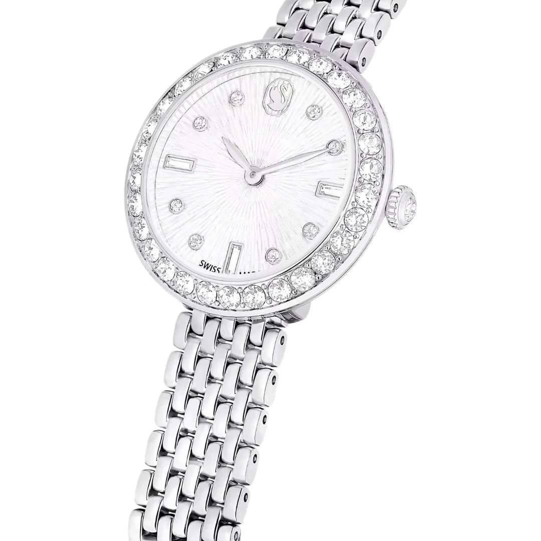 Swarovski Matrix tennis 7-link rannekello, hopeanväri ja kirkkaat kristallit, 5673022 - Image 6