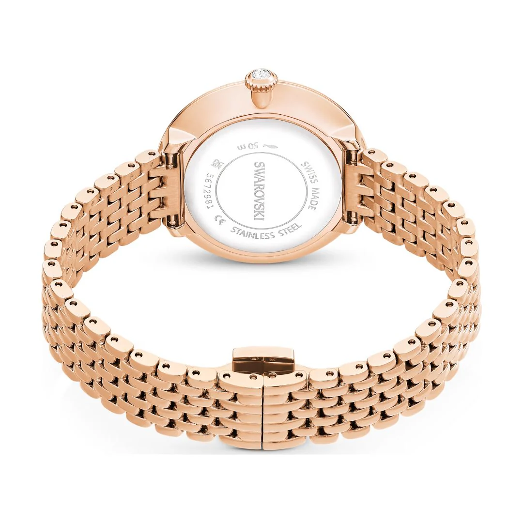 Swarovski Matrix tennis 7-link rannekello, ruusukullanväri ja kirkkaat kristallit, 5672981 - Image 5