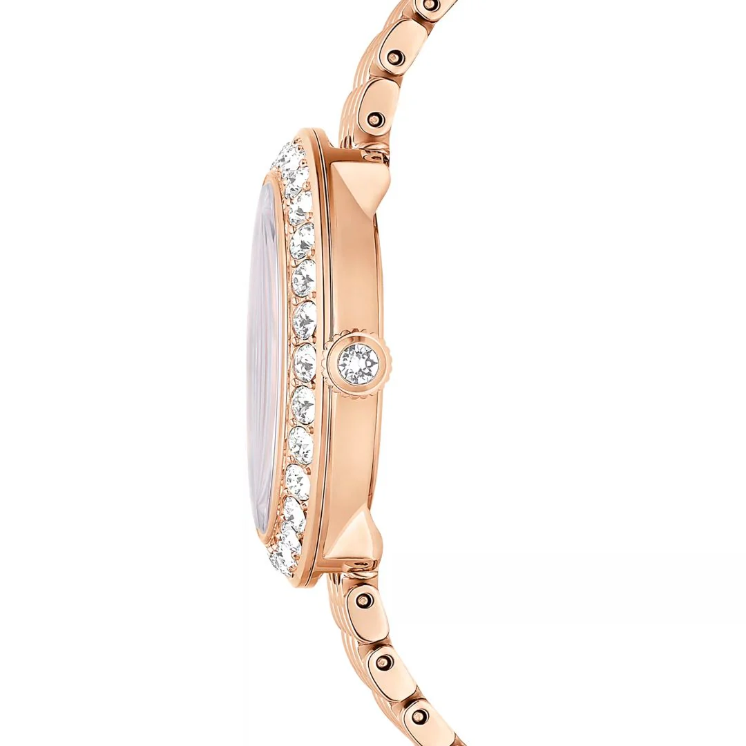 Swarovski Matrix tennis 7-link rannekello, ruusukullanväri ja kirkkaat kristallit, 5672981 - Image 6