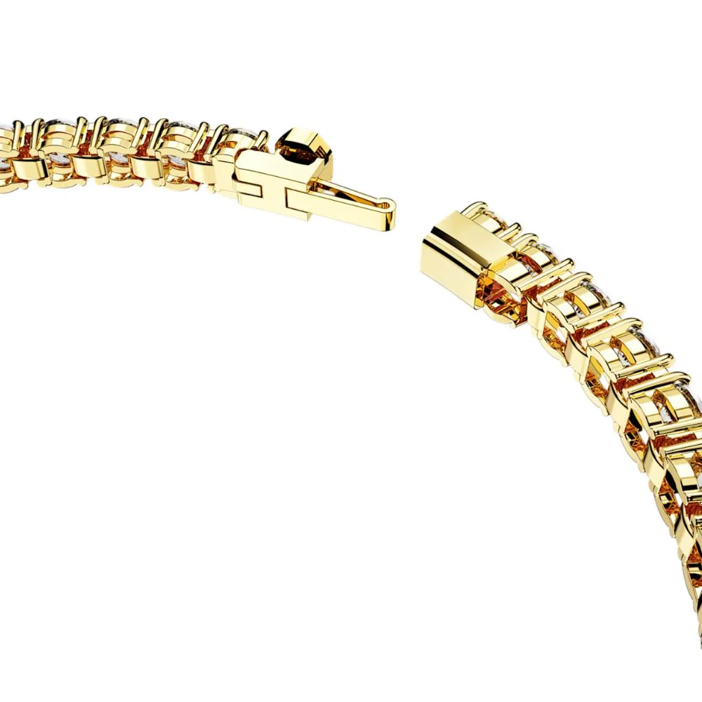 Swarovski Matrix Tennis rannekoru, keltakullan värinen ja kirkkaat kristallit - Image 4