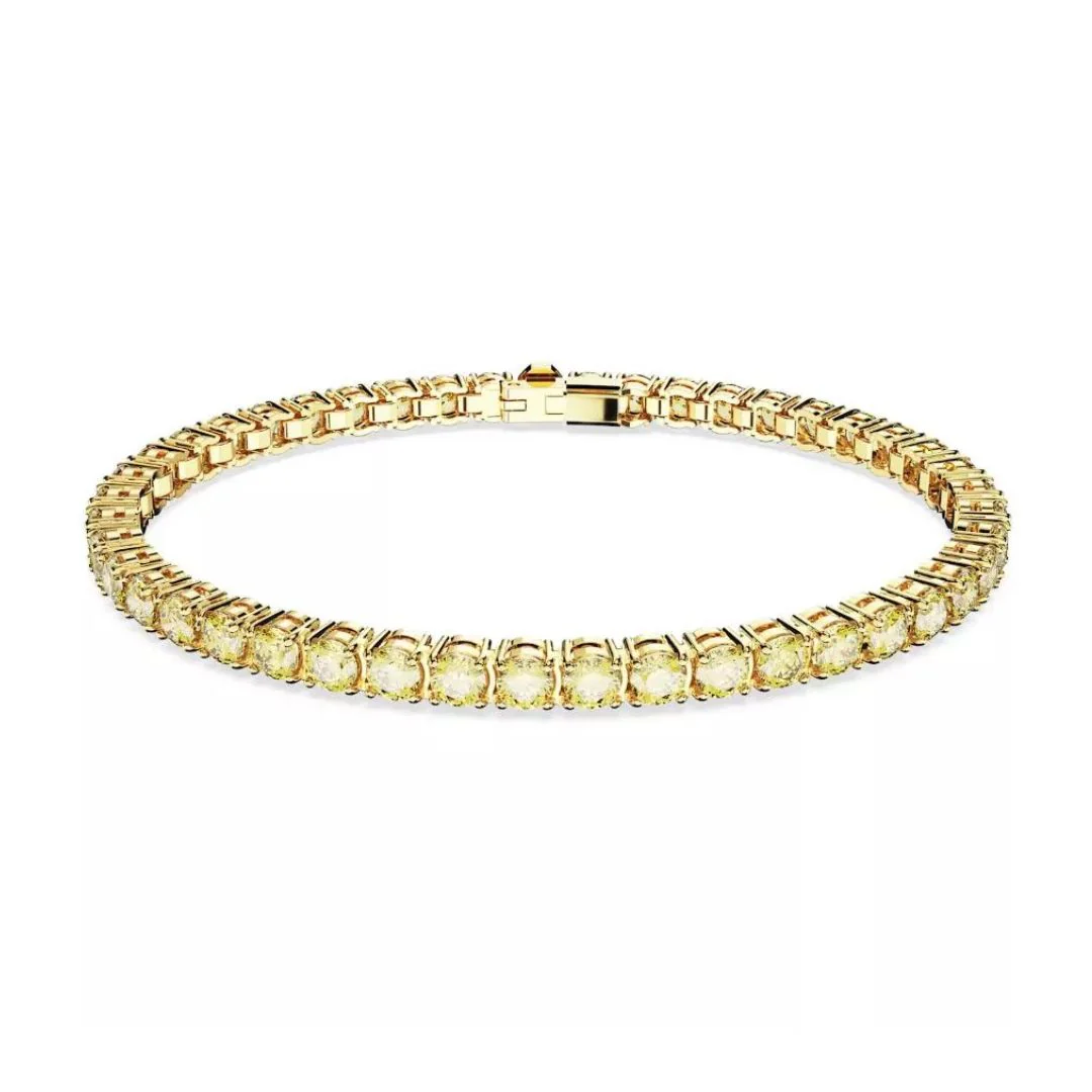 Swarovski Matrix Tennis rannekoru, keltakullanväri ja keltaiset kristallit