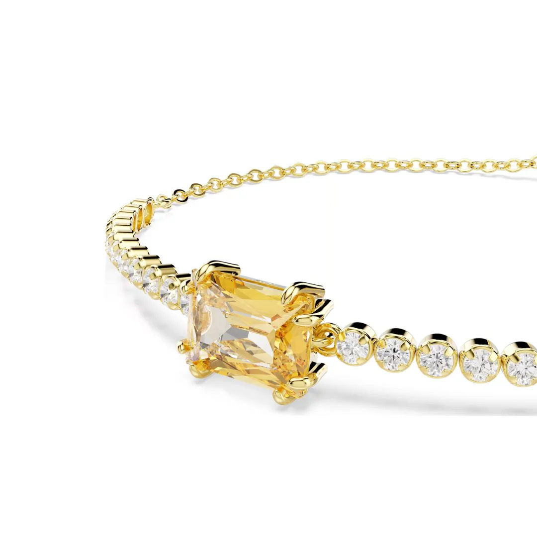 Swarovski Matrix Tennis rannekoru, keltakullanväri kirkkailla kristalleilla ja keltaisella zirkonilla, 5730699 - Image 2