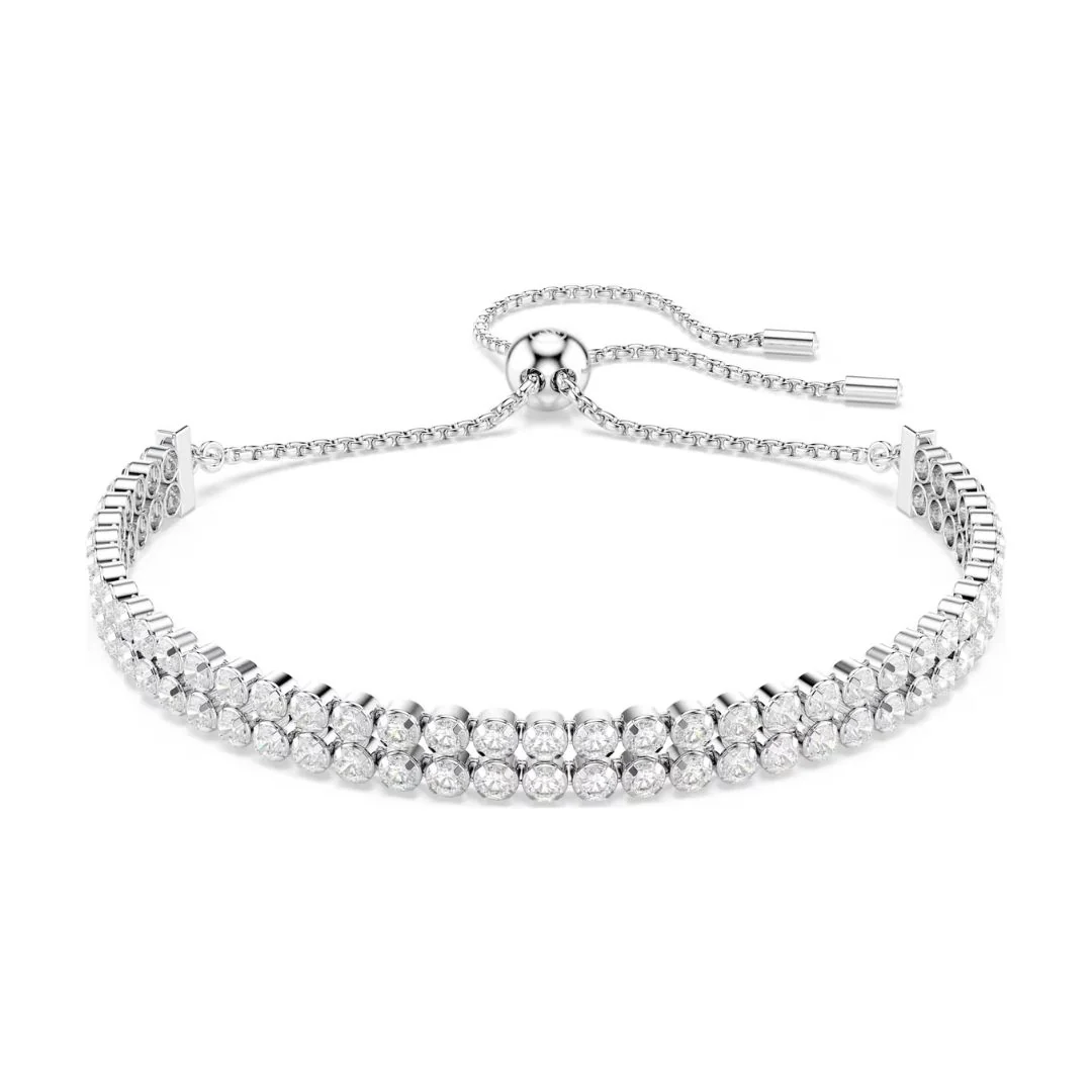 Swarovski Matrix Tennis rannekoru, vaalea metalli ja kirkkaat kristallit, 5678252