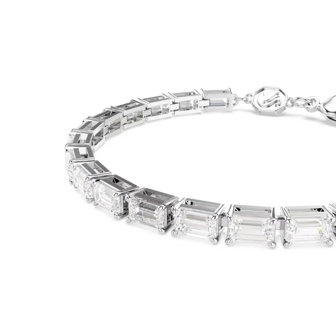 Swarovski Matrix Tennis rannekoru, vaalea metalli ja kirkkaat kristallit, 5707200 - Image 2