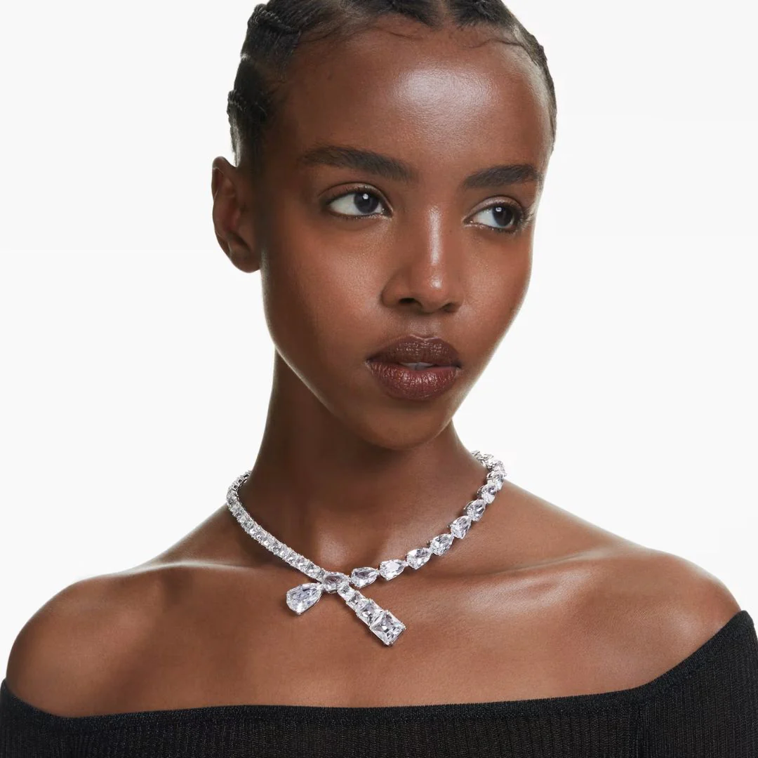 Swarovski Matrix Y kaulakoru, vaalea metalli ja kirkkaat kristallit 5692521 - Image 2