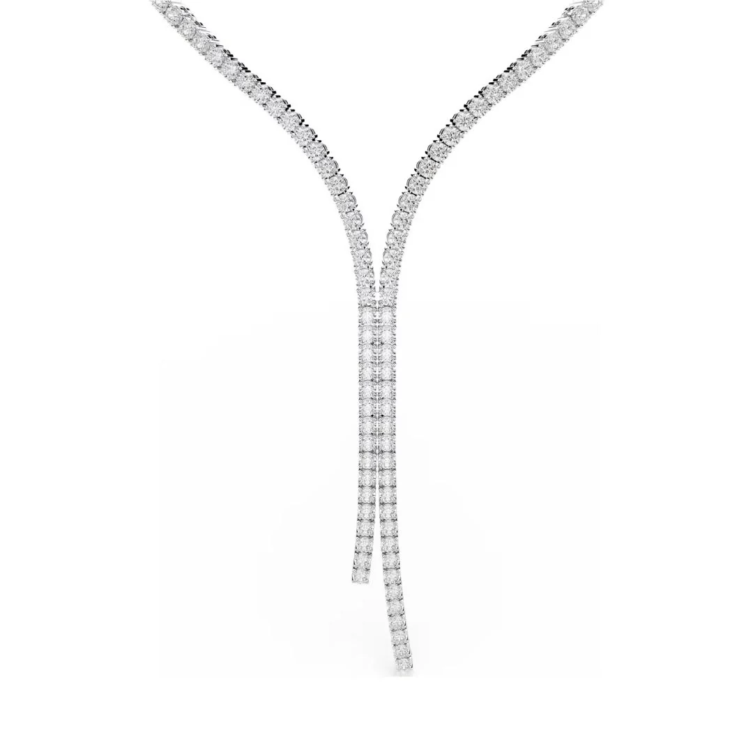 Swarovski Matrix Y kaulakoru, vaalea metalli ja kirkkaat kristallit, 5707988 - Image 3