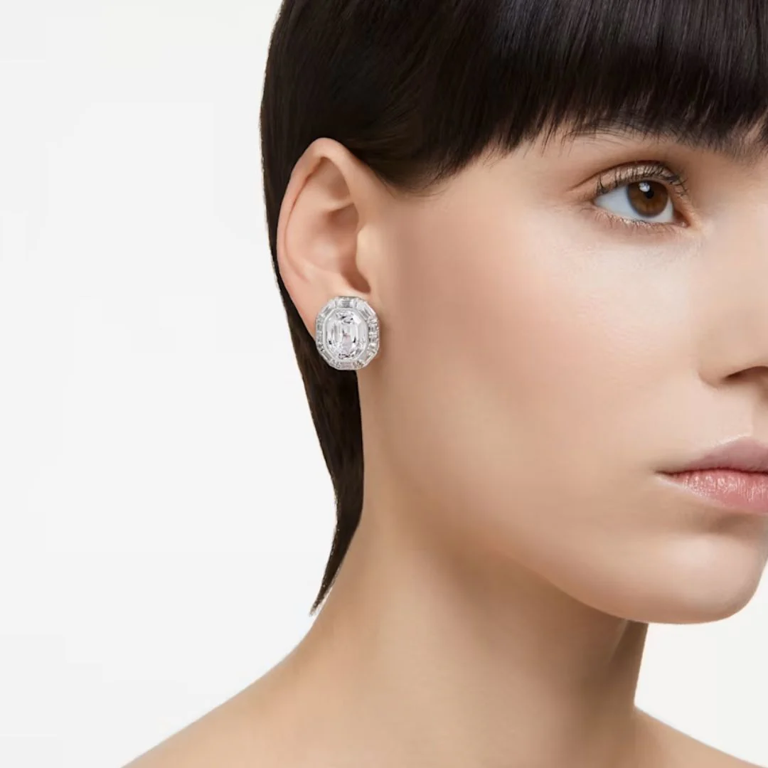 Swarovski Mesmera Clip korvakorut, vaalea metalli ja kirkkaat kristallit, 5669913 - Image 2