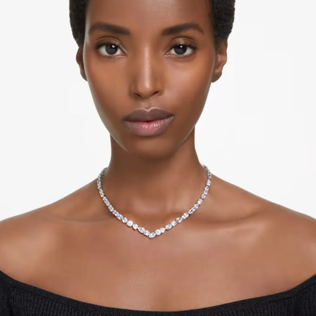 Swarovski Mesmera kaulakoru, vaalea metalli ja kirkkaat kristallit, 5665242 - Image 2