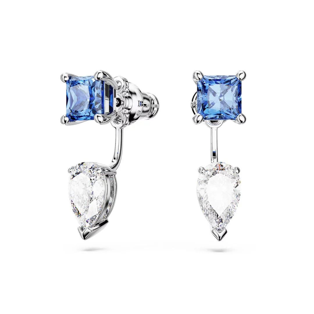 Swarovski Mesmera korvakorut, vaalea metalli kirkkailla ja sinisillä kristalleilla, 5665767