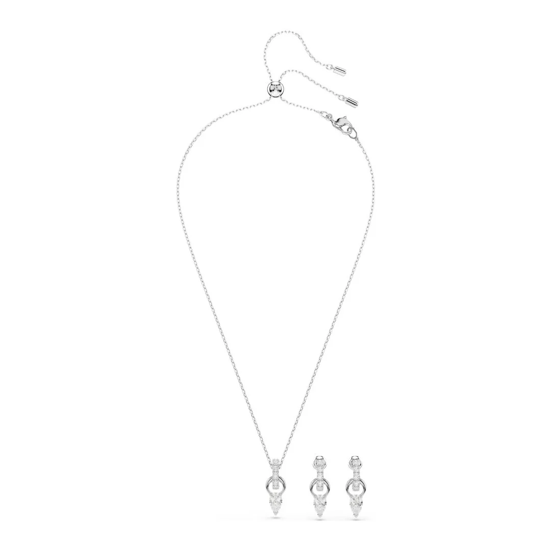 Swarovski Mesmera riipus ja korvakorut, vaalea metalli ja kirkkaat kristallit 5723197 - Image 3