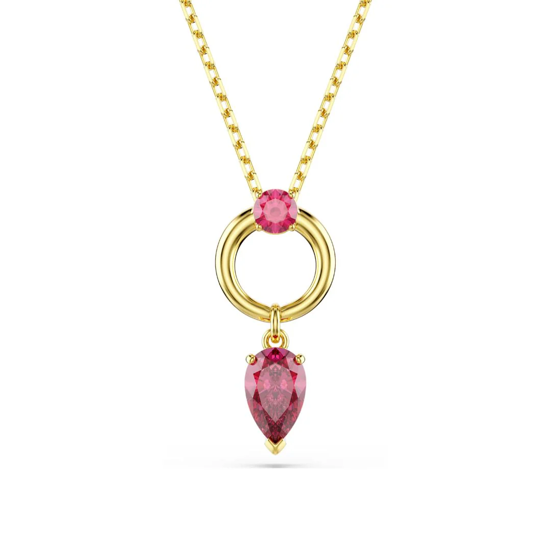 Swarovski Mesmera riipus, keltakullanvärinen ja punaiset kristallit 5732487