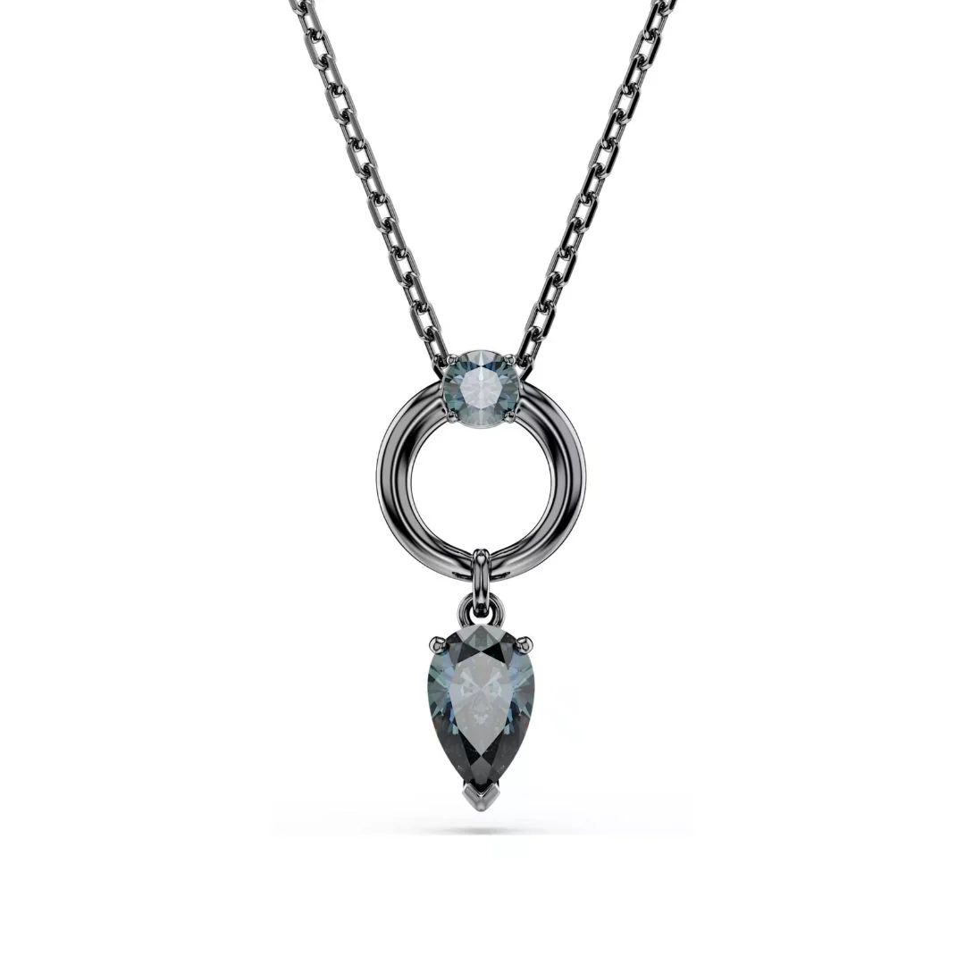 Swarovski Mesmera riipus, tumma metalli ja harmaat kristallit 5732491