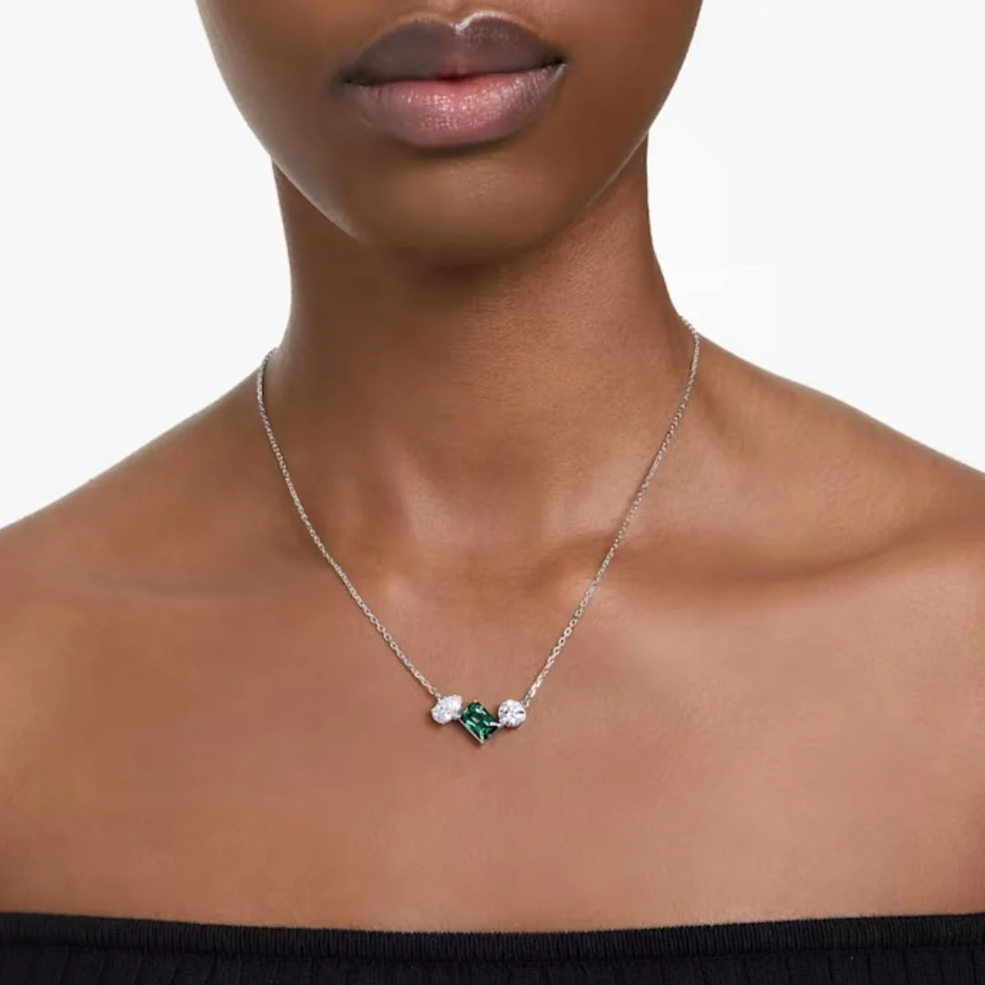Swarovski Mesmera riipus, vaalea metalli ja vihreä kristalli 5668278 - Image 3