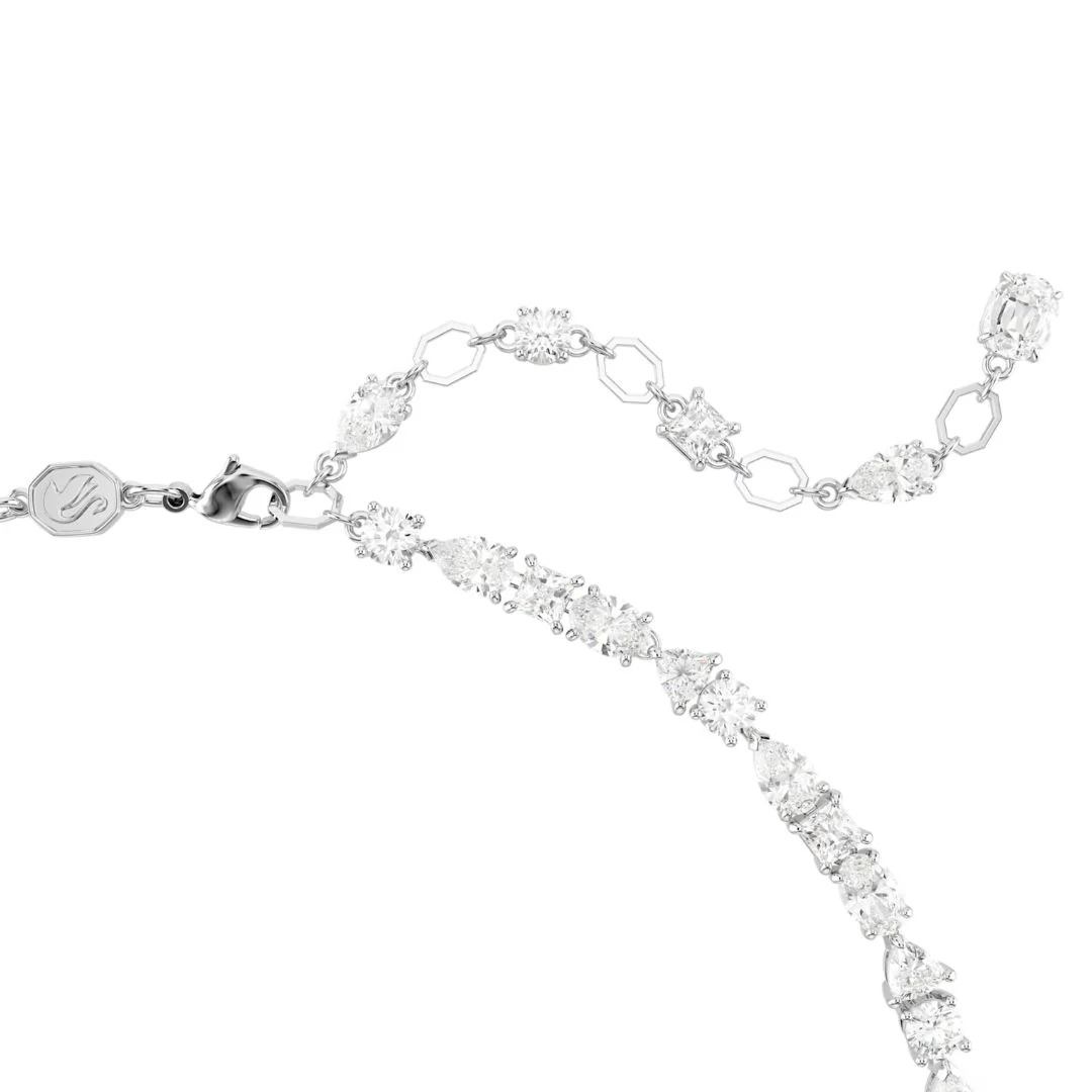 Swarovski Mesmera setti, kaulakoru ja korvakorut, vaalea metalli ja kirkkaat kristallit, 5674306 - Image 3