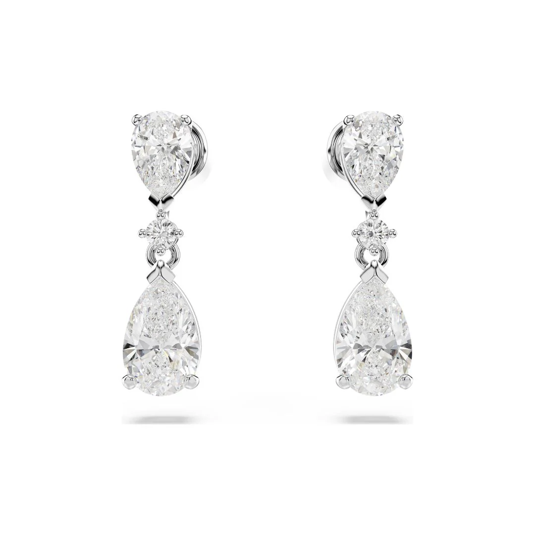 Swarovski Mesmera setti, kaulakoru ja korvakorut, vaalea metalli ja kirkkaat kristallit, 5674306 - Image 4