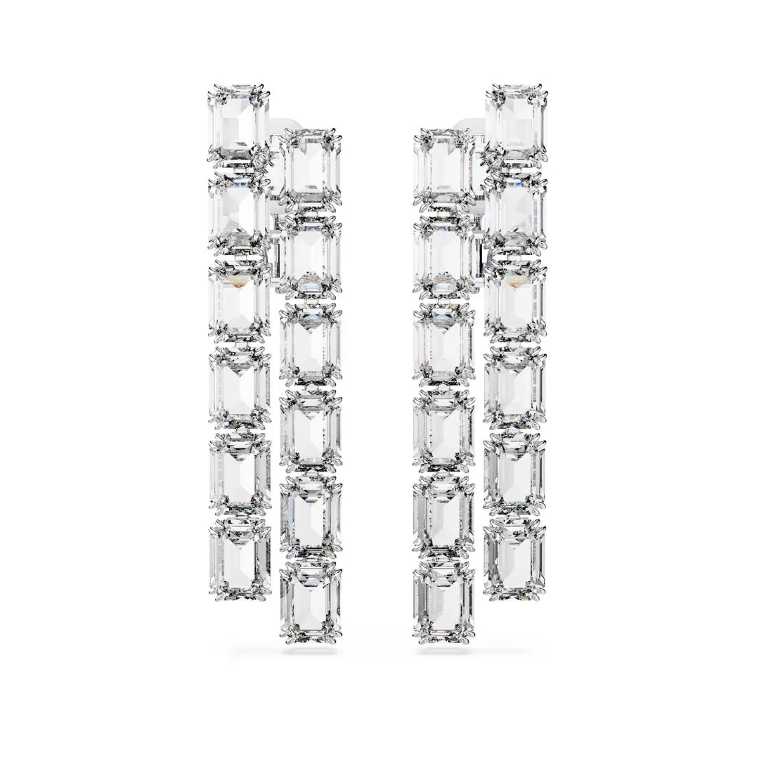Swarovski Millenia Clip korvakorut, vaalea metalli ja kirkkaat kristallit, 5696320