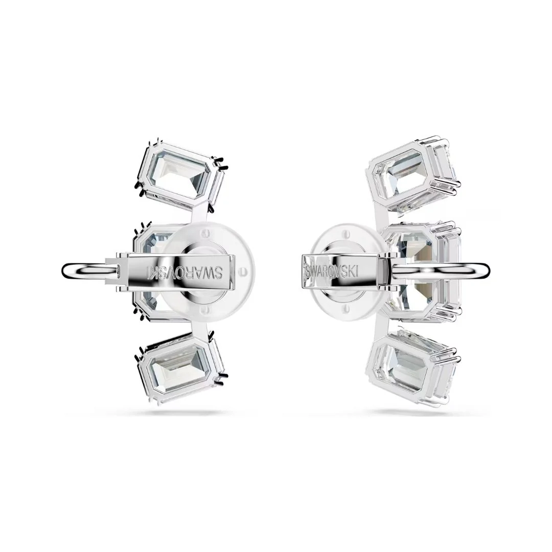 Swarovski Millenia Clip korvakorut, vaalea metalli ja kirkkaat kristallit, 5701274 - Image 3