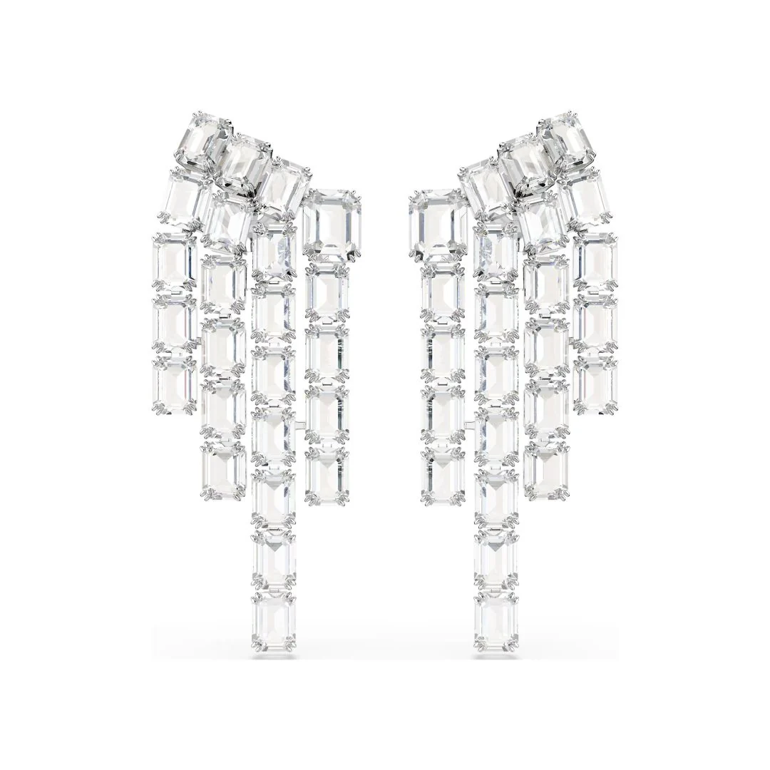 Swarovski Millenia Clip korvakorut, vaalea metalli ja kirkkaat kristallit, 5705796