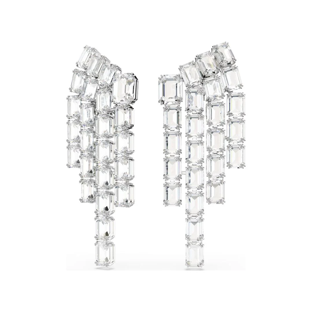 Swarovski Millenia Clip korvakorut, vaalea metalli ja kirkkaat kristallit, 5705796 - Image 2