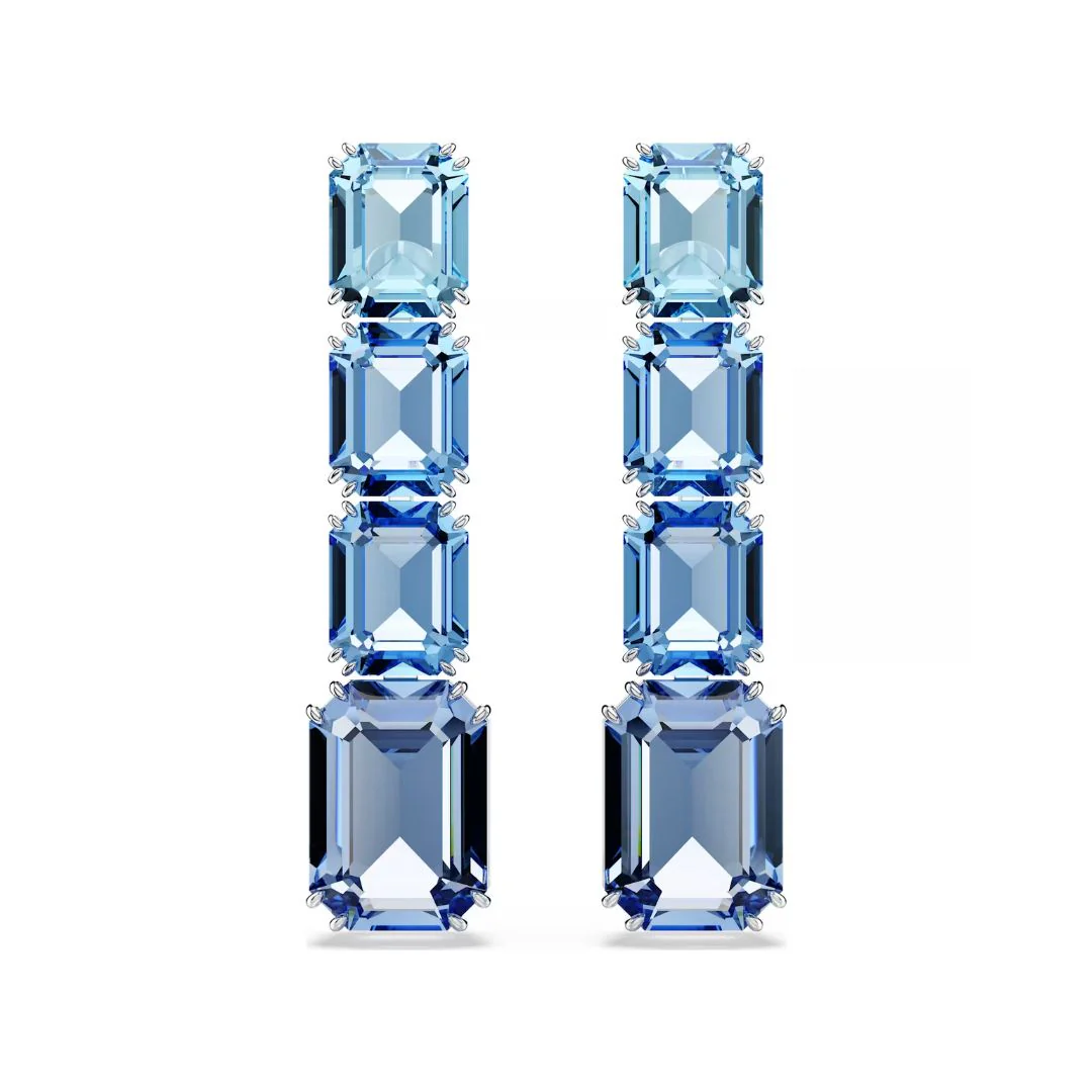 Swarovski Millenia Drop korvakorut, vaalea metalli ja siniset kristallit, 5696516