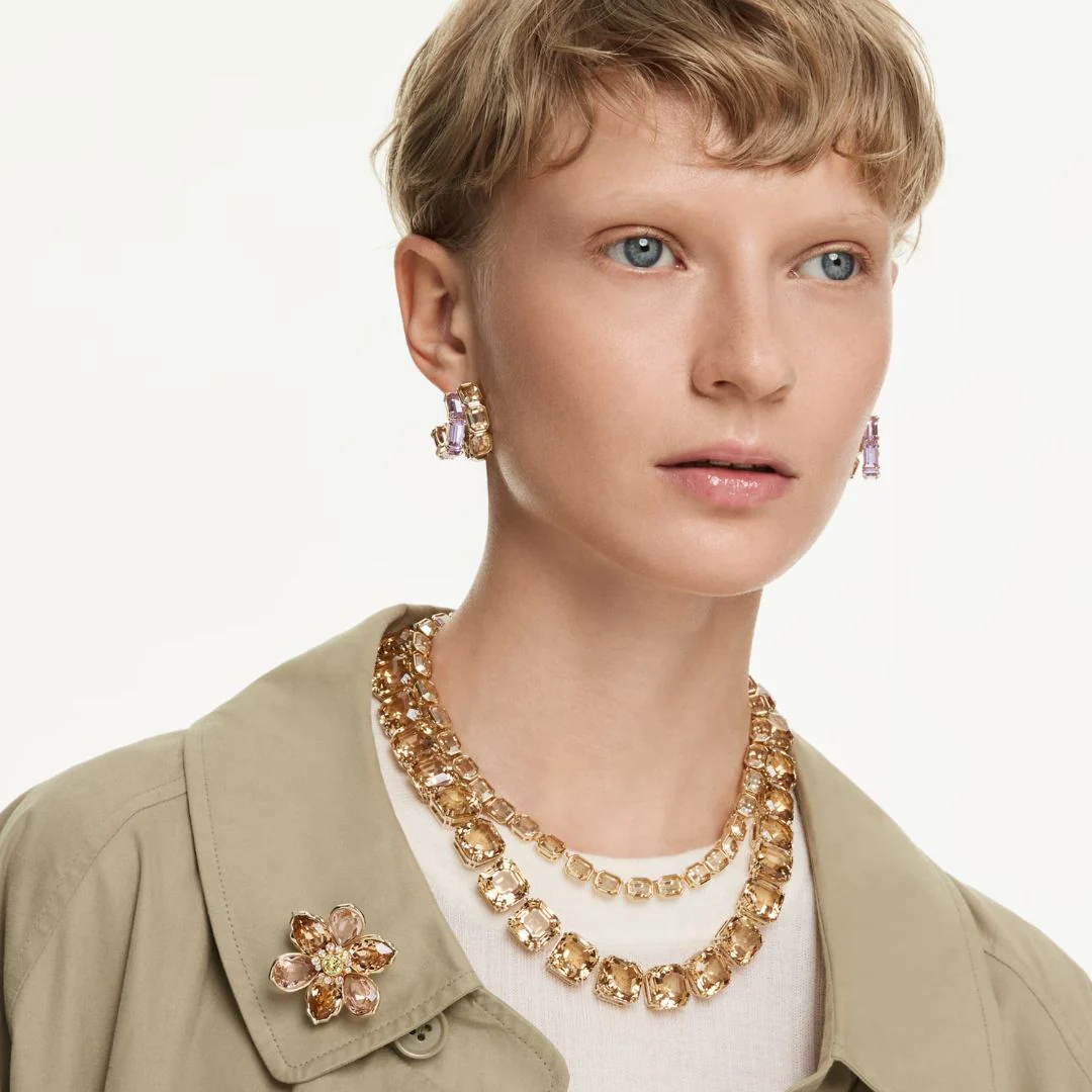 Swarovski Millenia kaulakoru, keltakullanväri ja ruskeat kristallit 5718357 - Image 3