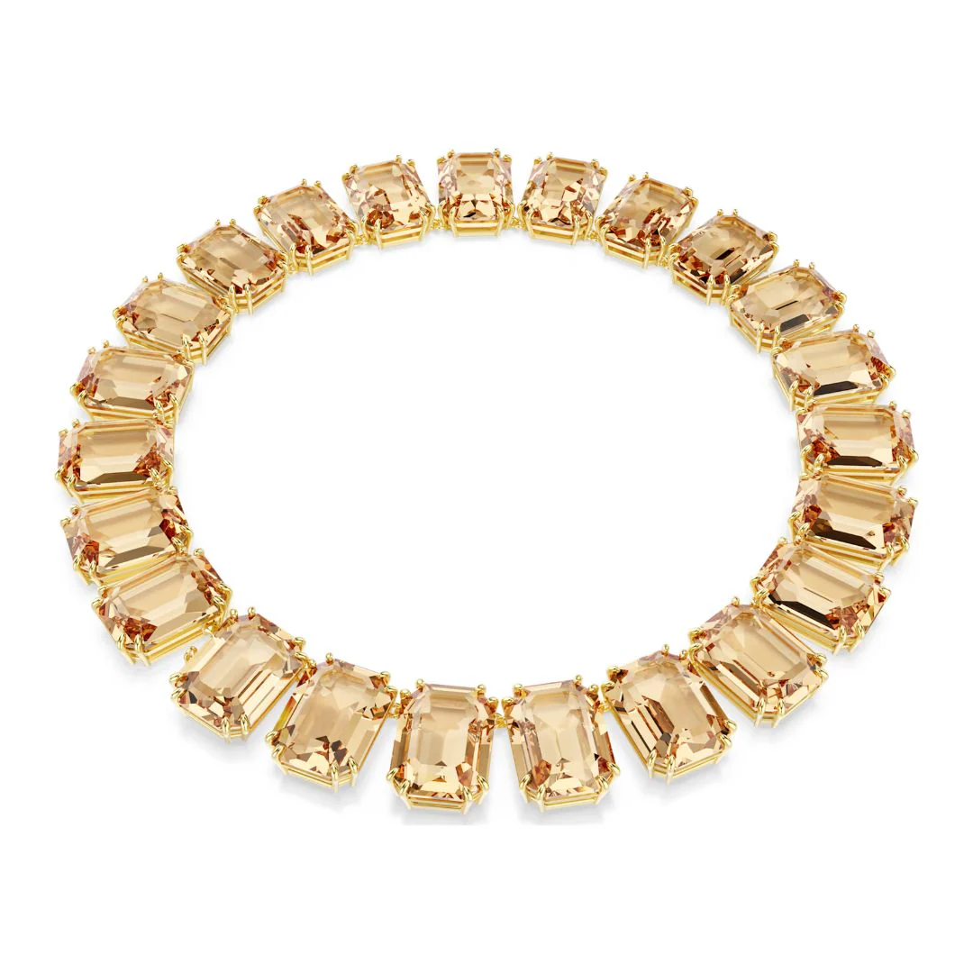Swarovski Millenia kaulakoru, keltakullanväri ja ruskeat kristallit 5720911