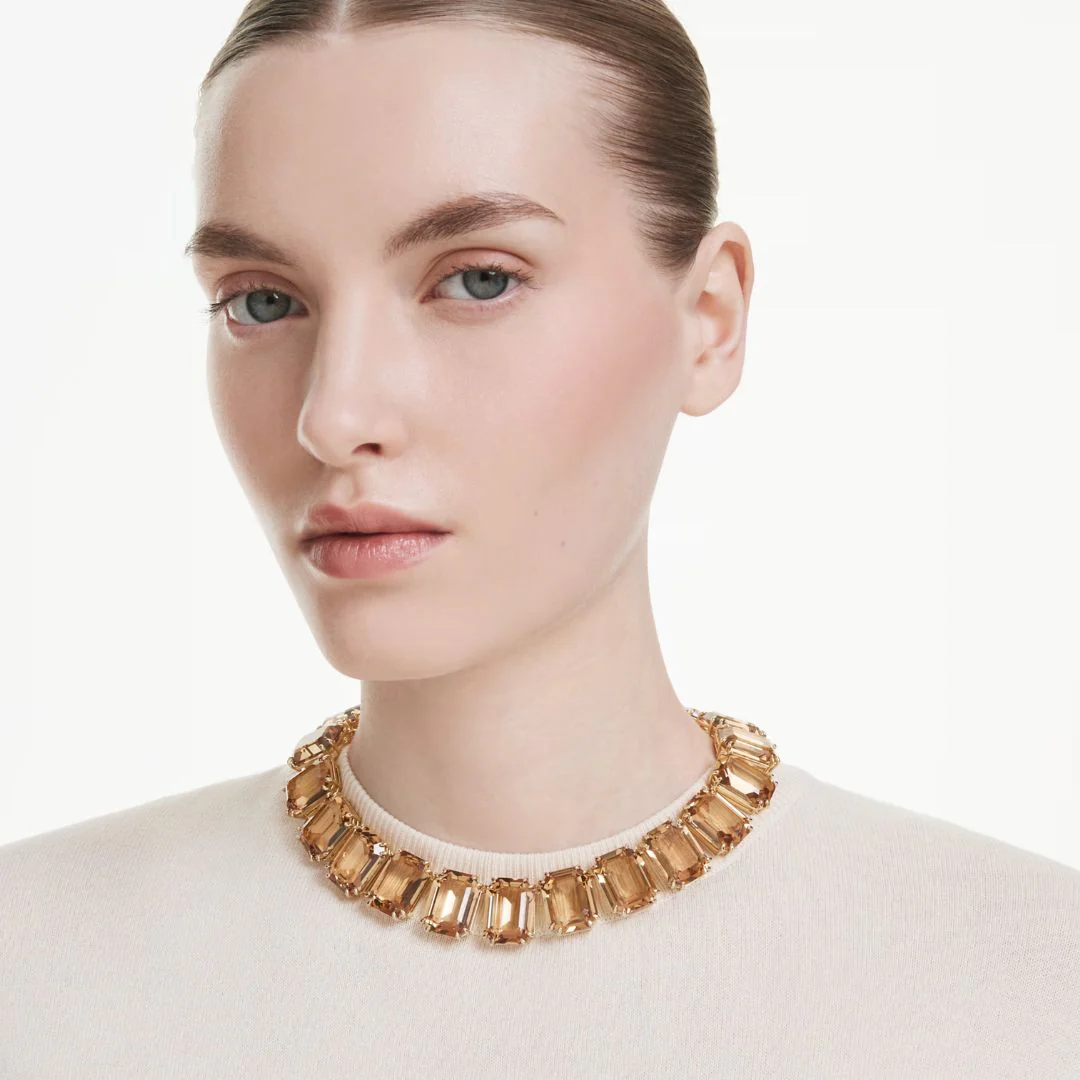 Swarovski Millenia kaulakoru, keltakullanväri ja ruskeat kristallit 5720911 - Image 2