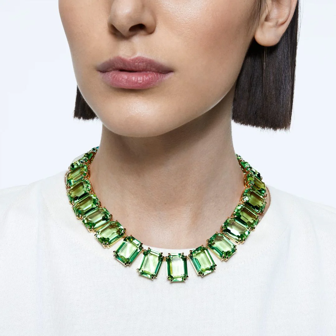 Swarovski Millenia kaulakoru, keltakullanväri ja vihreät kristallit 5714396 - Image 2