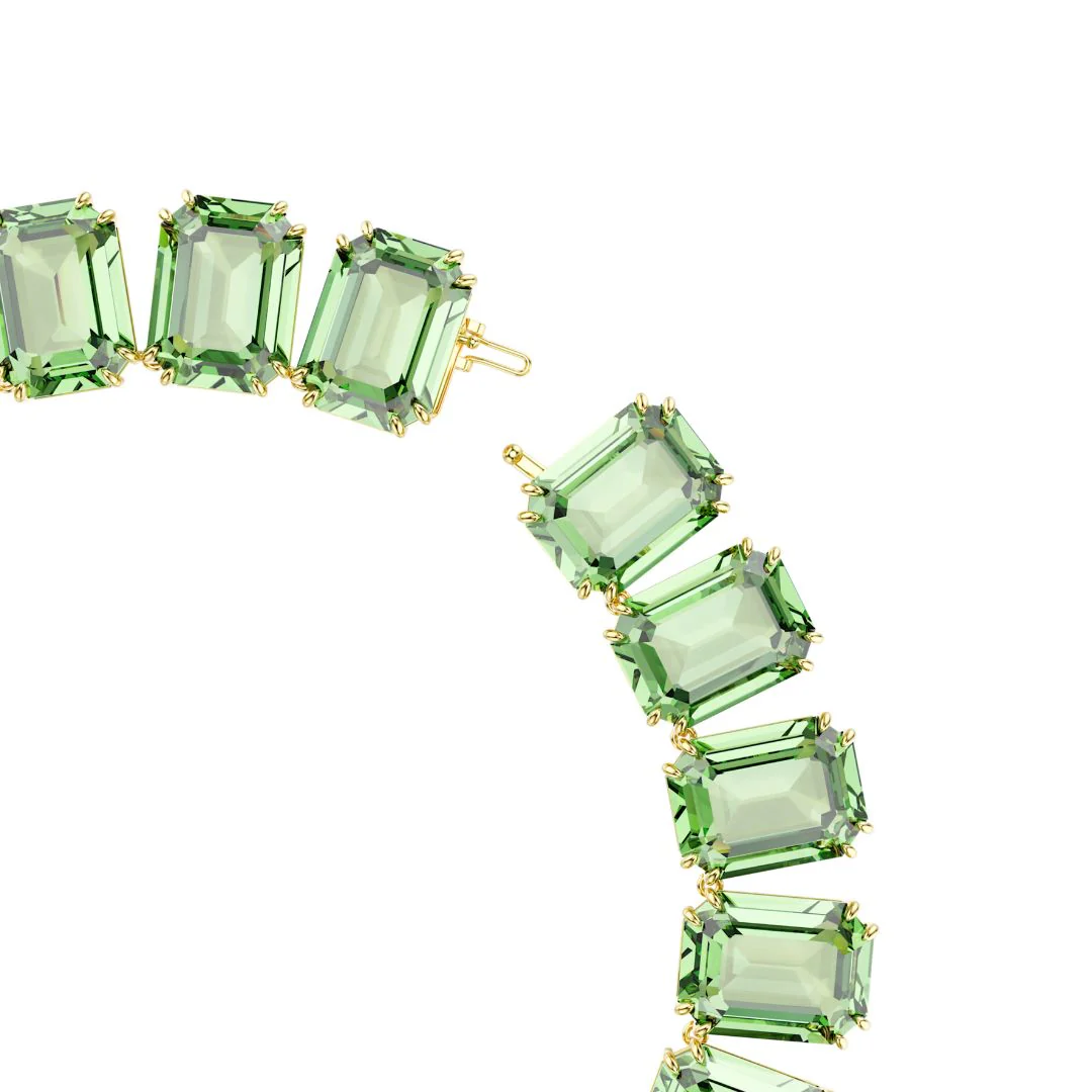 Swarovski Millenia kaulakoru, keltakullanväri ja vihreät kristallit 5714396 - Image 4