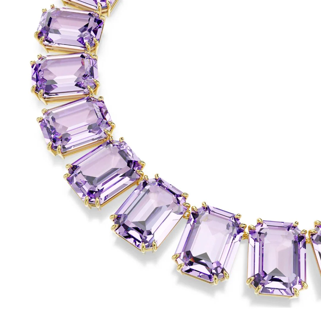 Swarovski Millenia kaulakoru, keltakullanväri ja violetit kristallit 5730323 - Image 2