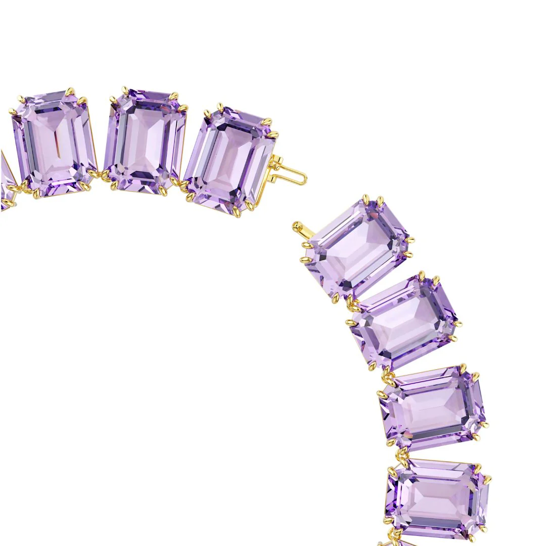 Swarovski Millenia kaulakoru, keltakullanväri ja violetit kristallit 5730323 - Image 4
