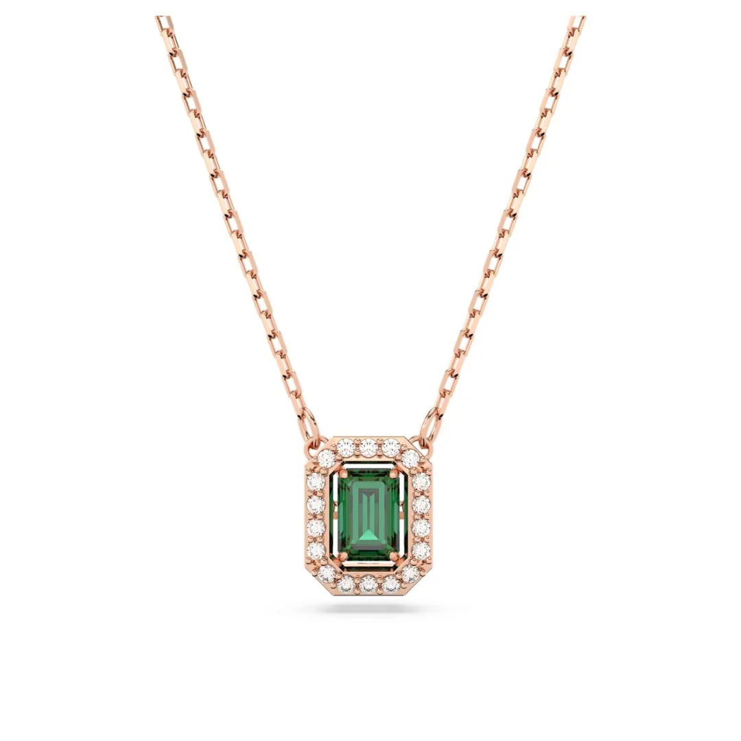 Swarovski Millenia kaulakoru, ruusukullanväri ja vihreä kristalli, 5650069