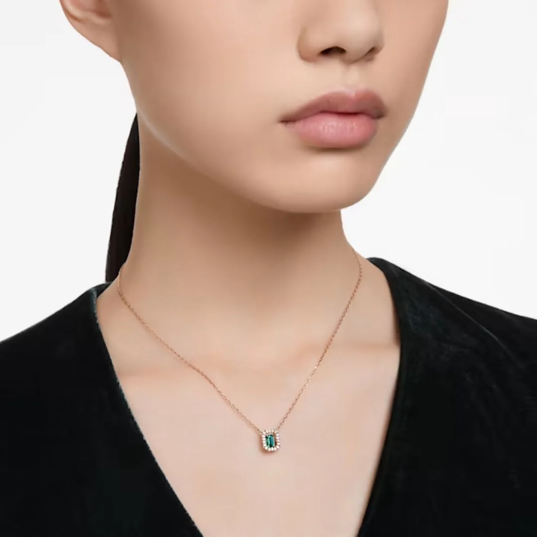 Swarovski Millenia kaulakoru, ruusukullanväri ja vihreä kristalli, 5650069 - Image 2