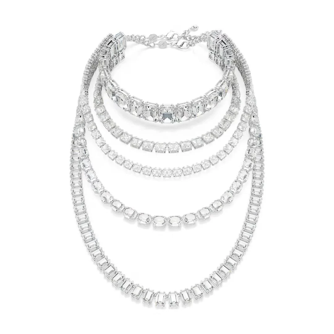 Swarovski Millenia kaulakoru, vaalea metalli ja kirkkaat kristallit 5717913