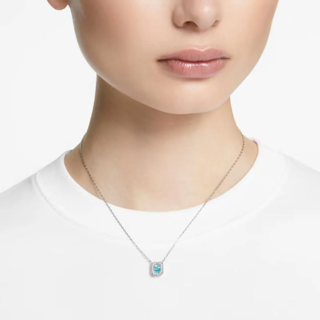 Swarovski Millenia kaulakoru, vaalea metalli ja sininen kristalli 5640289 - Image 2