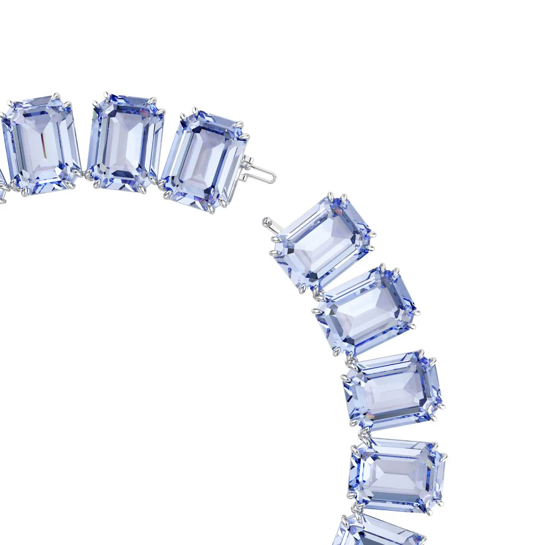 Swarovski Millenia kaulakoru, vaalea metalli ja siniset kristallit 5714397 - Image 5