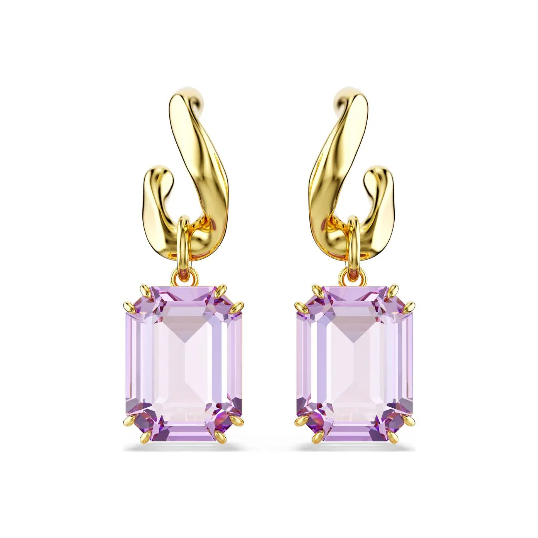 Swarovski Millenia korvakorut, keltakullanväri ja violetit kristallit 5694784