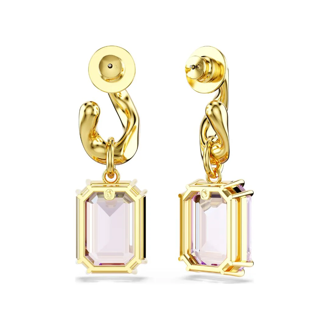 Swarovski Millenia korvakorut, keltakullanväri ja violetit kristallit 5694784 - Image 3