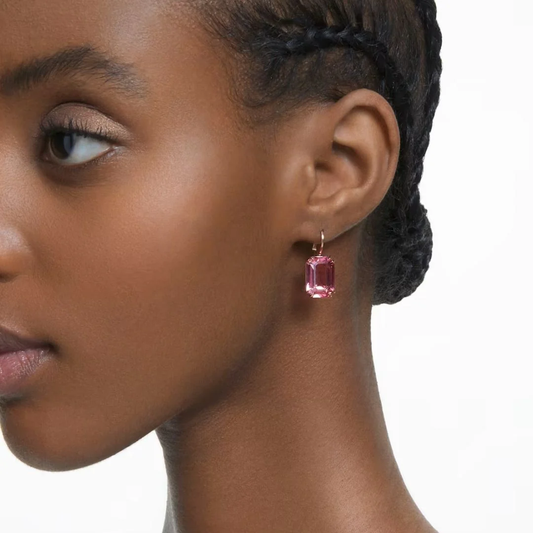 Swarovski Millenia korvakorut, pinkki kristalli - Image 2