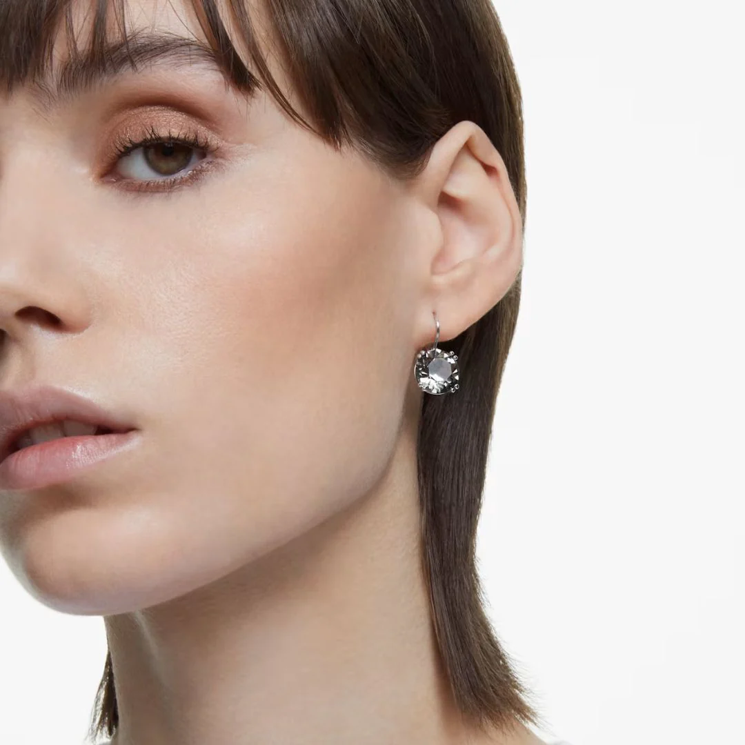 Swarovski Millenia korvakorut, pyöreät tummat kristallit - Image 2