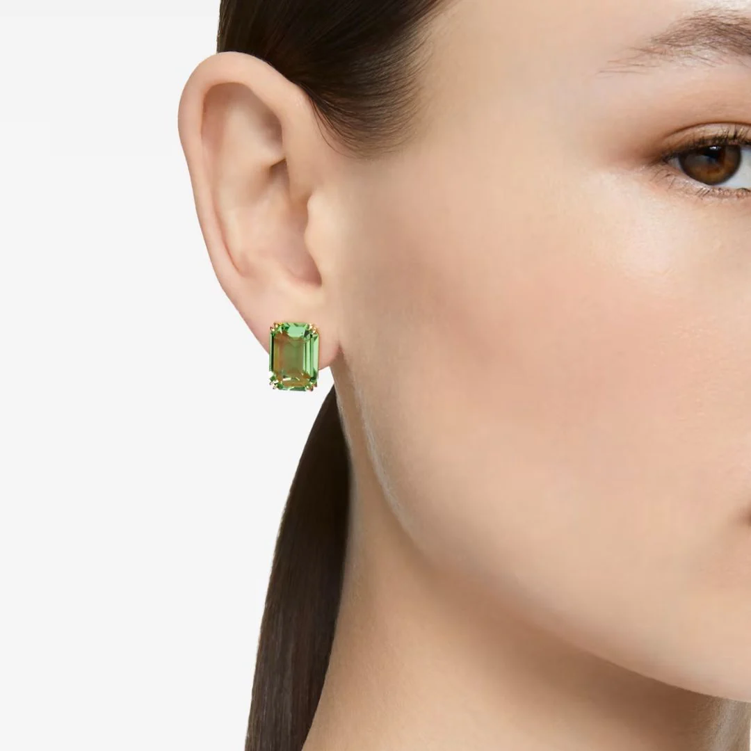 Swarovski Millenia korvakorut vihreällä kristallilla - Image 3