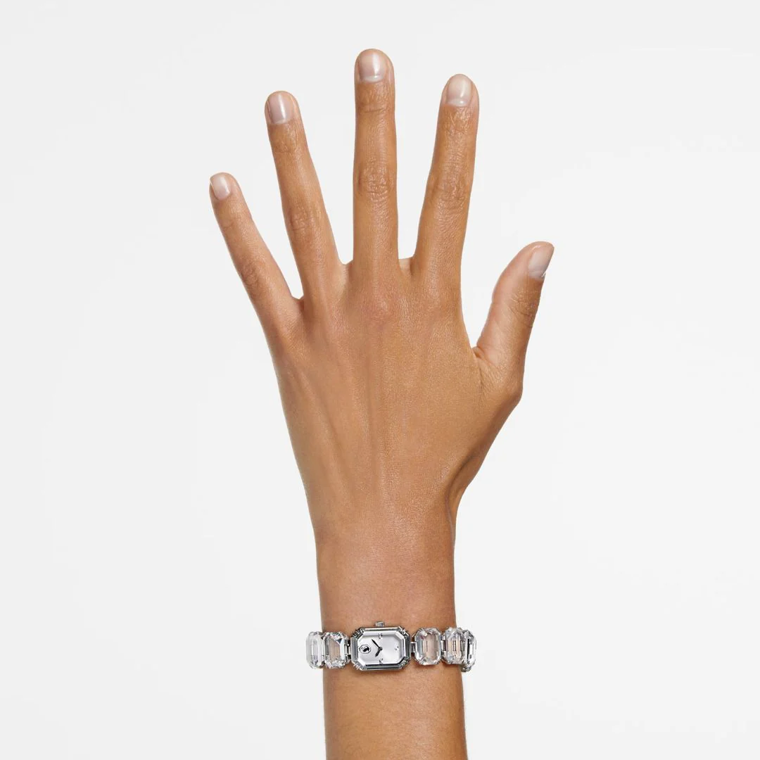 Swarovski Millenia octagon rannekello, vaalea metalli ja kirkkaat kristallit, 5729182 - Image 2