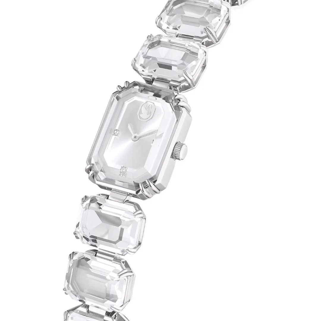 Swarovski Millenia octagon rannekello, vaalea metalli ja kirkkaat kristallit, 5729182 - Image 3