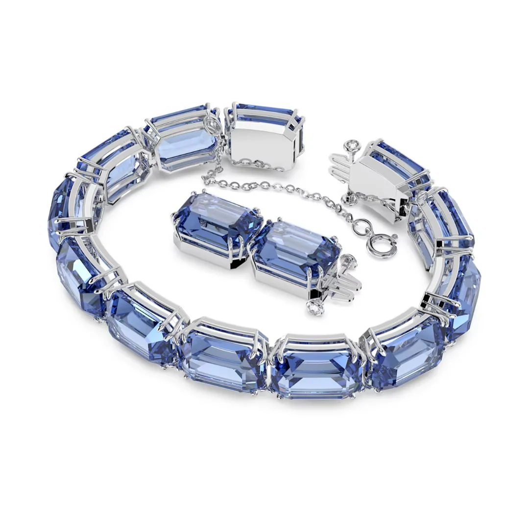 Swarovski Millenia rannekoru suorakaiteen muotoisilla sinisillä kristalleilla - Image 2