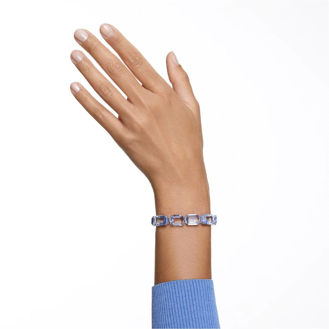 Swarovski Millenia rannekoru suorakaiteen muotoisilla sinisillä kristalleilla - Image 3