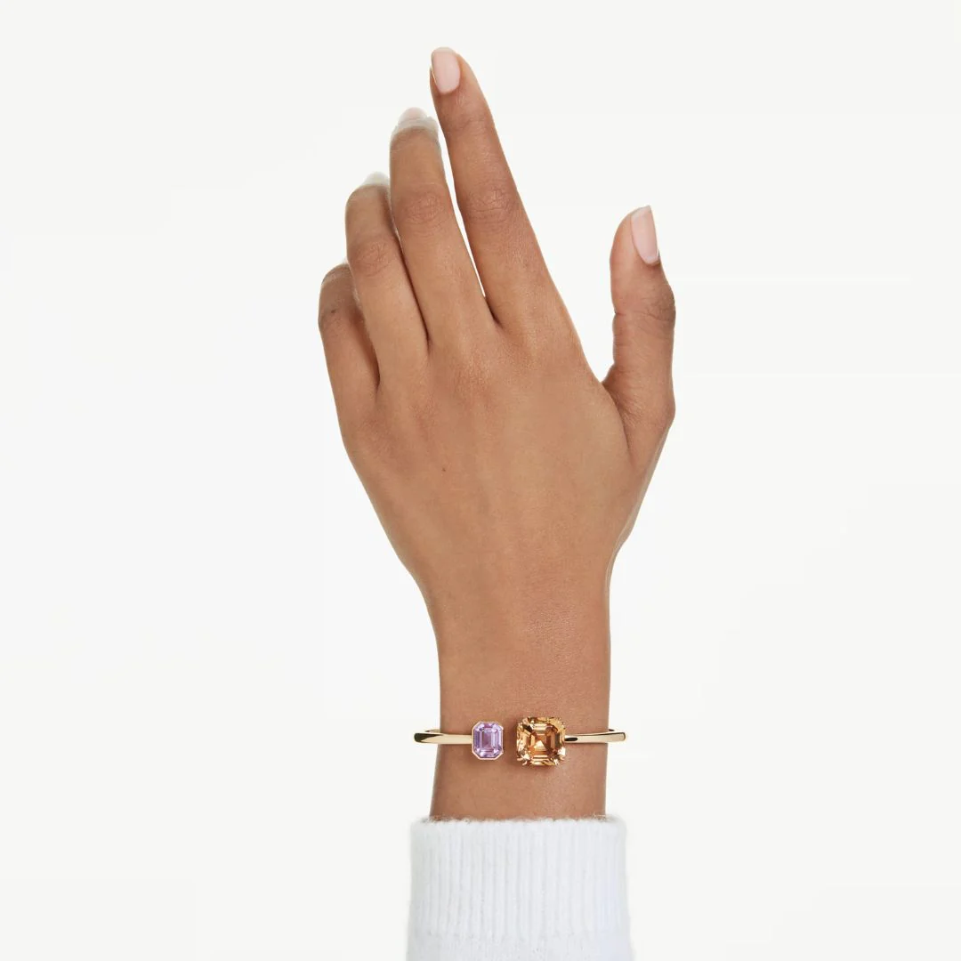 Swarovski Millenia rannerengas, keltakullanväri, violetti ja ruskea kristalli - Image 2