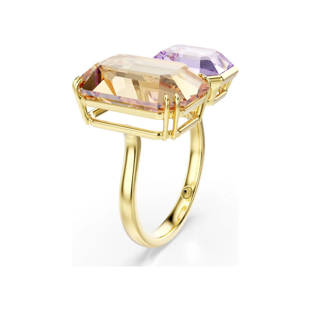 Swarovski Millenia sormus, keltakullanväri, ruskea ja laventeli kristalli - Image 2