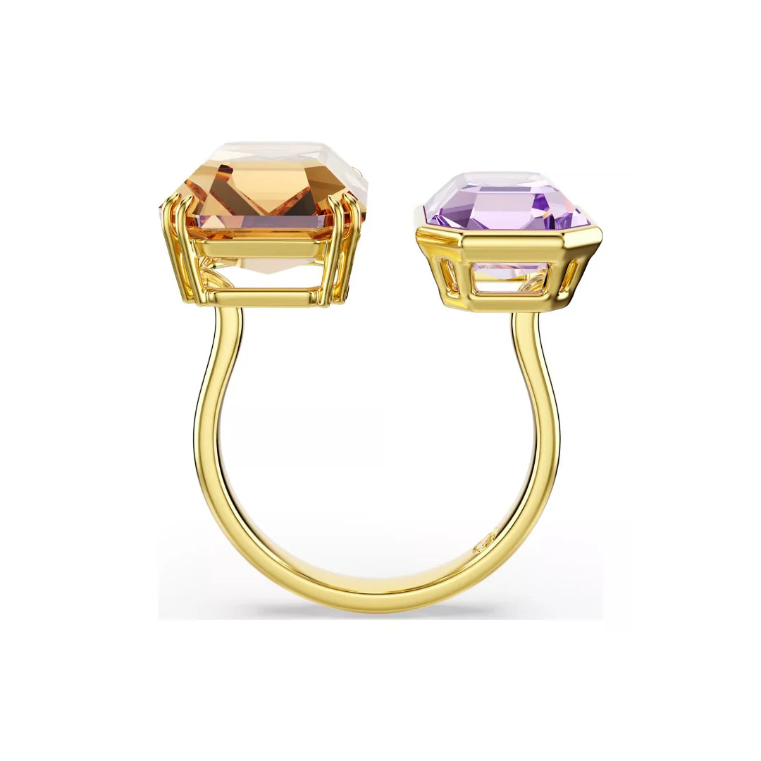 Swarovski Millenia sormus, keltakullanväri, ruskea ja laventeli kristalli - Image 4